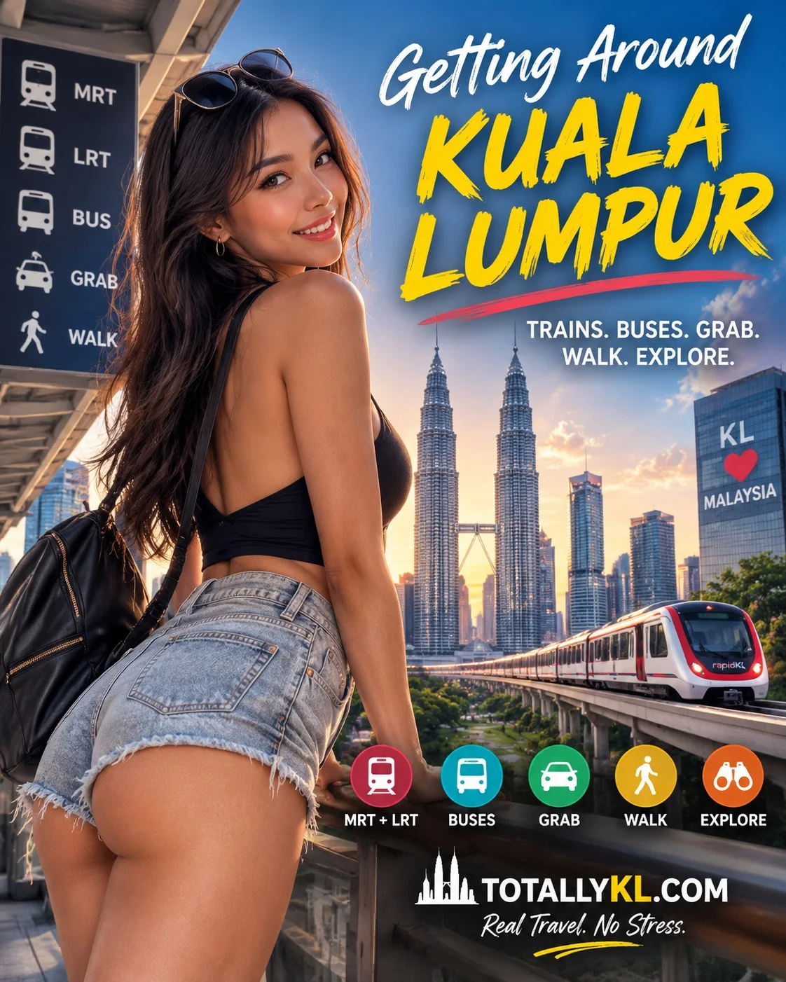 Berkeliling: LRT, MRT & Grab